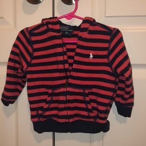 Polo zip-up hoodie 18 mos